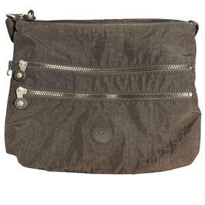 Kipling Alvar Crossbody Black Messenger Bag Durable Nylon Adjustable Strap